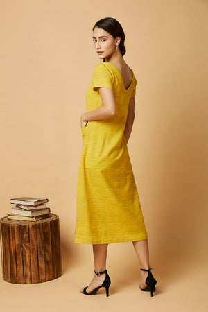 Yellow Midi Dress