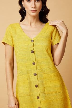 Yellow Midi Dress