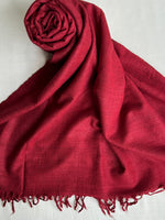 Solid Red Silk scarf