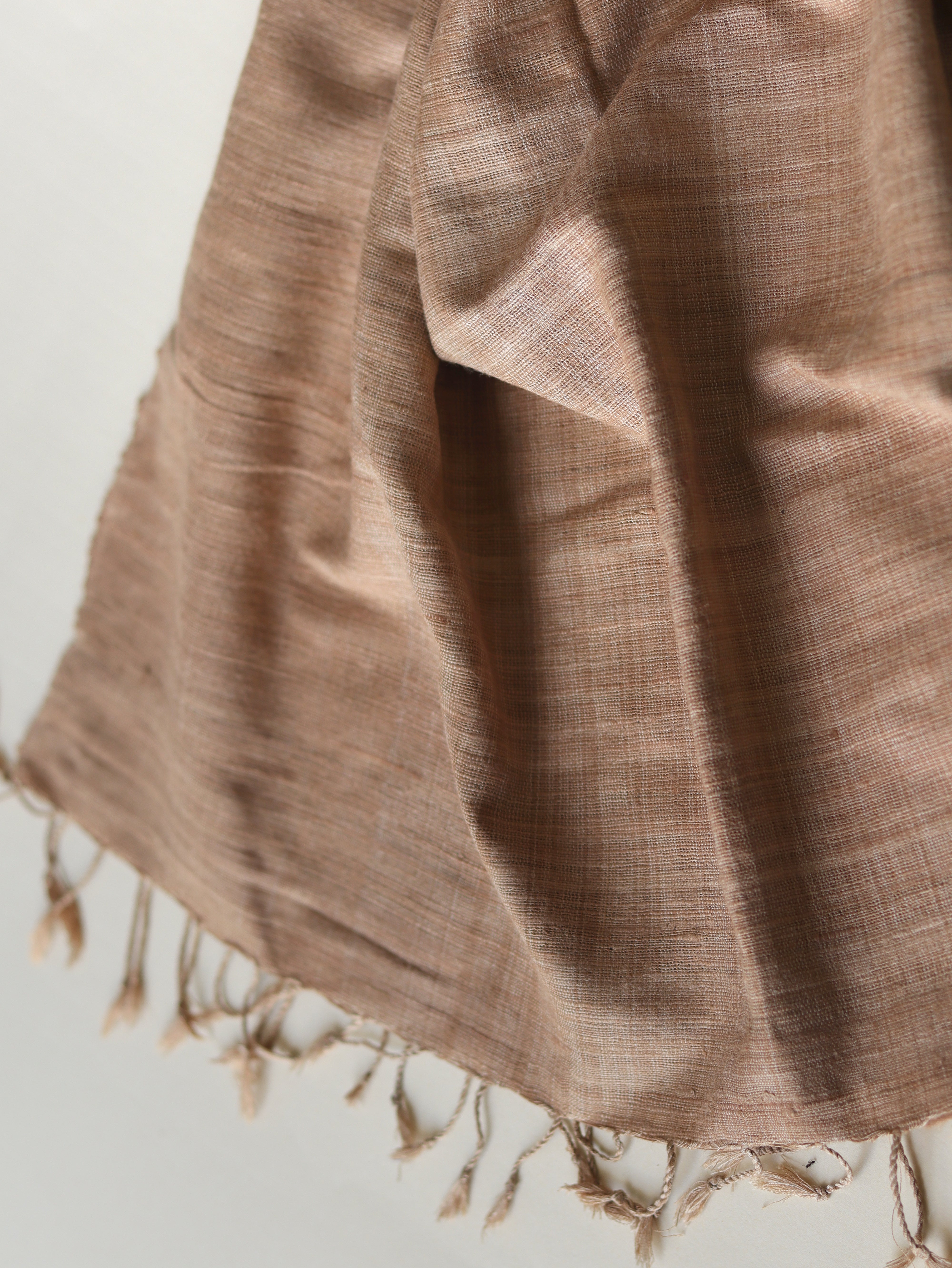 Silk scarf in brown