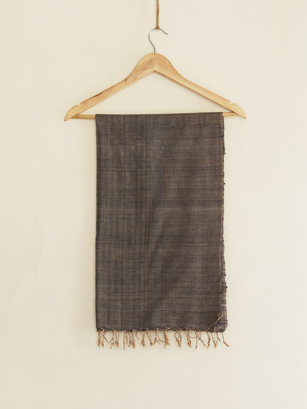 Silk Scarf in brown and grey