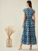 Long Tiered Dress - Blue