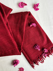 Solid Red Silk scarf