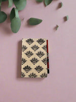 Hand block printed Pencil Diary A5