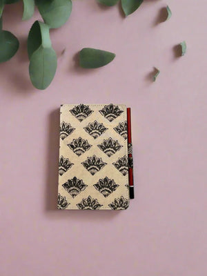 Hand block printed Pencil Diary A5