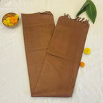 Cinnamon Grace Dobby Tasar Silk Saree