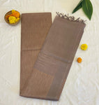 Bronze Beauty Dobby Tasar Silk Saree