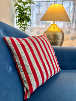 Red & green cushion cover