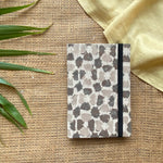 Block printed Handmade diary A6 with elastic band