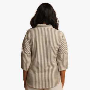 SEEMA Dhabu oak striped shirt