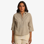 SEEMA Dhabu oak striped shirt