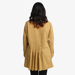 SONIA Myrobalan pleated full sleeved shirt