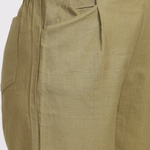 TANISHA Olive green ankle-length trouser