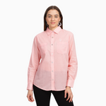 VARSHA Ash pink collared full sleeve shirt