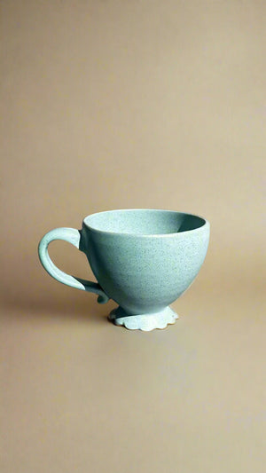 Aquamarine Carved  Mug