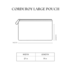 Corduroy Large Pouch