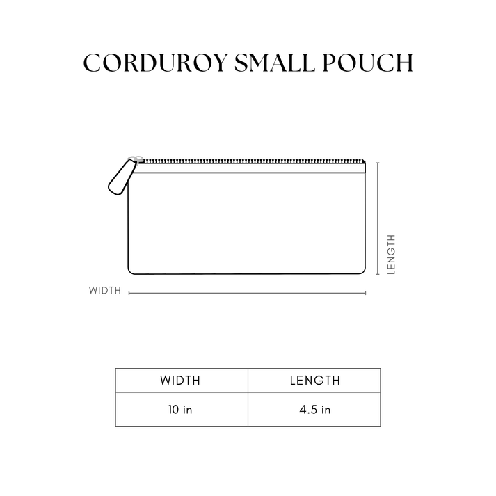 Corduroy Small Pouch