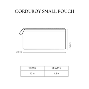 Corduroy Small Pouch