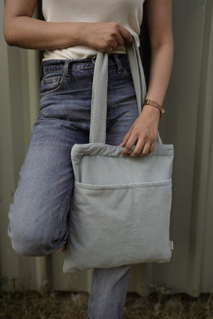 Minimalist Courduroy Day Tote