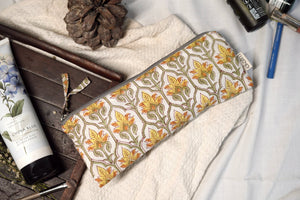 Cotton Small Travel Pouch/Organizer